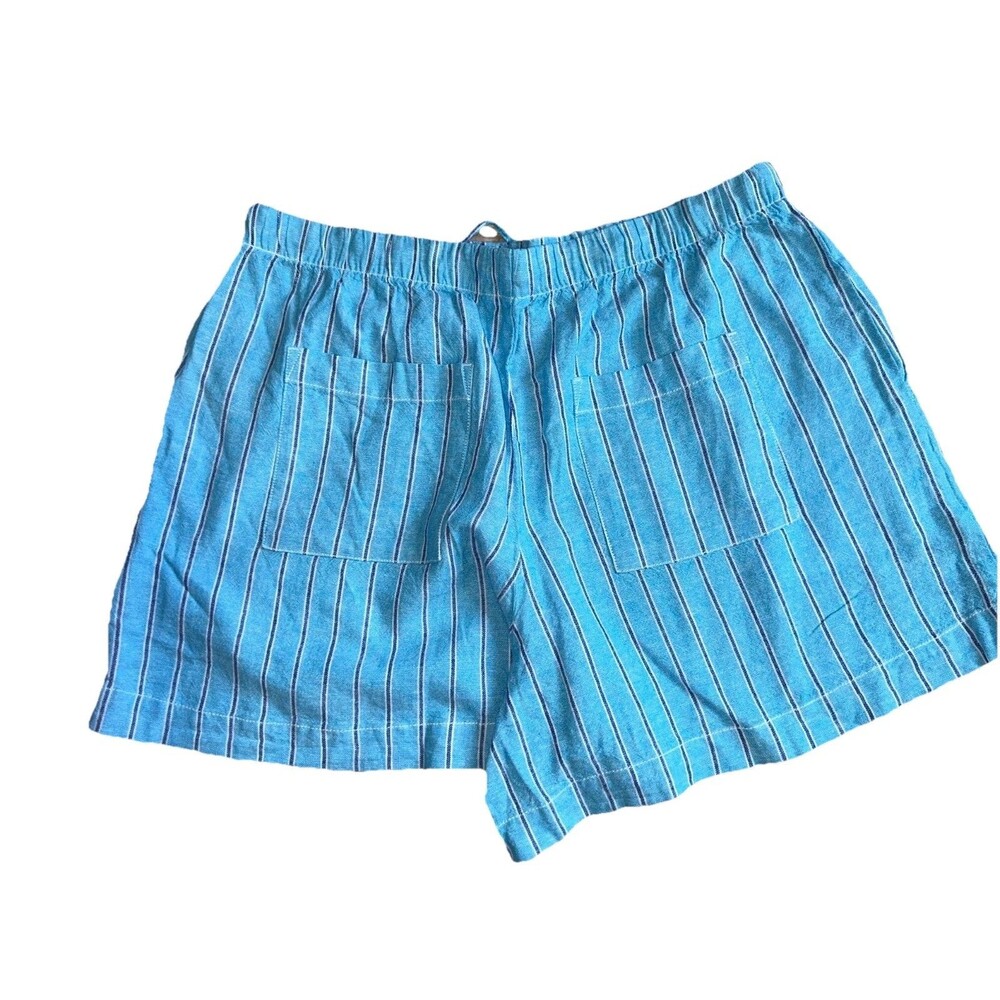 Women's Gap Factory Set of 2 4" Mid Rise Pull-On Linen-Blend Shorts Size L - Picture 10 of 10
